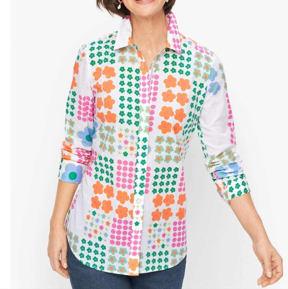 Talbot, Cotton Button Down Blouse - image 1